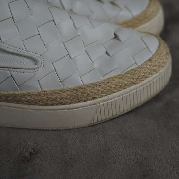 Franco Sarto Hydee Slip-On Espadrilles Women's 8.5M White Woven Casual Beachy - Picture 2 of 9